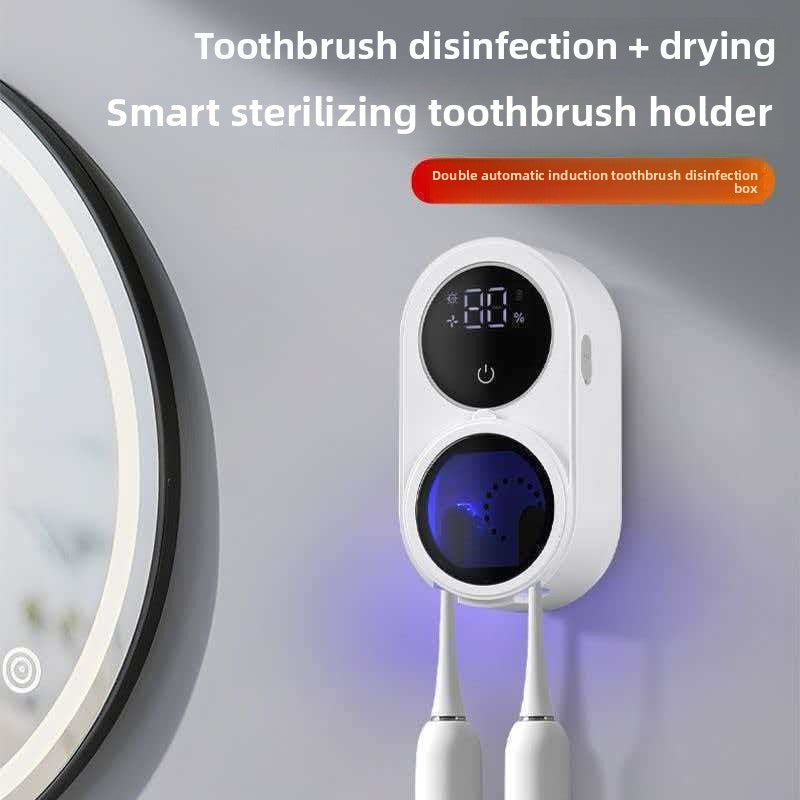 Smart UV Toothbrush Holder with Automatic Sterilization